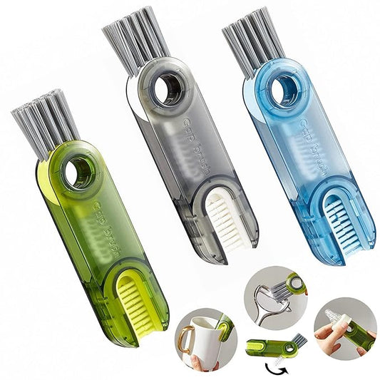Multifunctional Cleaning Brush Tiny Bottle Cup Lid Brush Straw Cleaner Tools Multi-Functional Crevice Cleaning Brush Home Kitchen Cleaning Tools